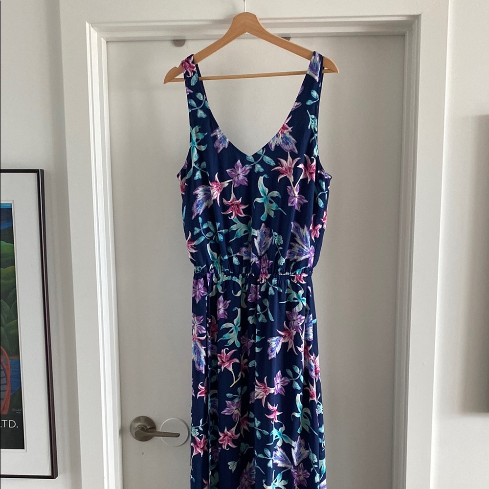 Floral Sleeveless Maxi Dress